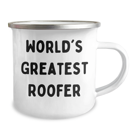 Image of Funny Roofer Gifts from Men for World's Greatest Roofer, World's Best Roofer Mug, Camping Mug for Mother's Day - Image 2