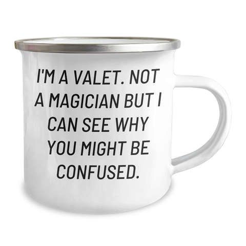 Image of Valet's Camping Adventure Gifts for Men, Funny Quote Mug, Father's Day Unique Gifts from Friends, Family, Coworkers - Image 2