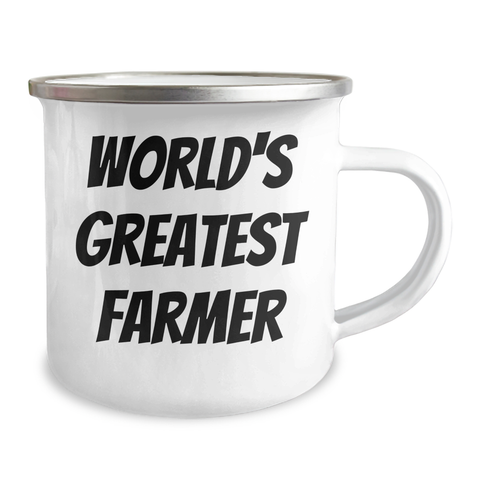 Image of World's Greatest Farmer Funny Camping Mug Gifts from Men to Farmer Friends on Mother's Day - Image 2