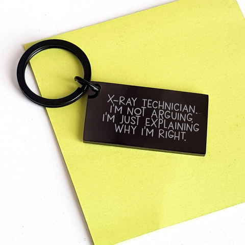 Image of X-Ray Technician Keychain, Funny Quote, Gifts for X-Ray Technician, Unique Graduation Gifts from Men, X-Ray Technician Gifts for Him - Image 3