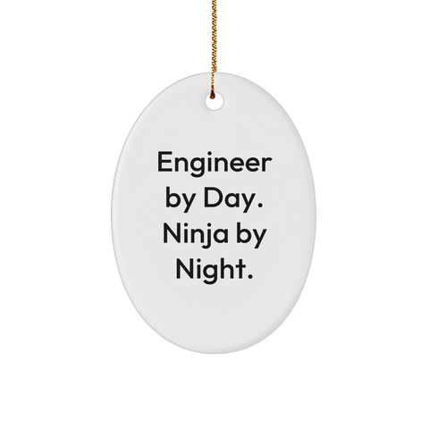 Image of Engineer Gifts from Friends, Christmas Unique Gifts for Engineer By Day, Ninja By Night. - Image 1