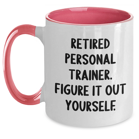 Image of Personal Trainer Gifts: Funny Quotes, Two Tone Coffee Mug, Gifts from Friends for Father's Day - Main