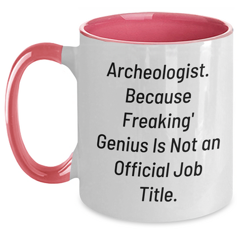 Image of Funny Archeologist Gifts for Men - Archeologist Two Tone Coffee Mug - Father's Day Unique Gifts from Friends - Main