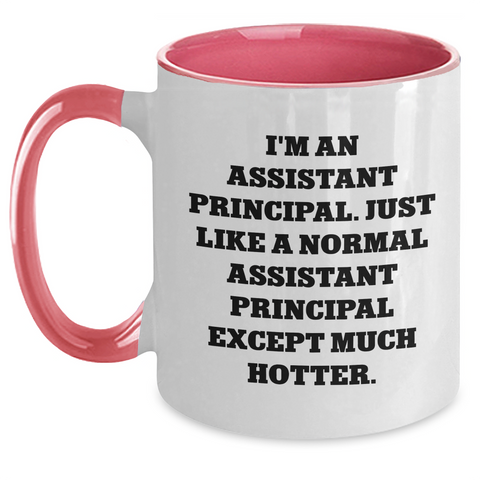 Image of Funny Assistant Principal Mugs, Gifts from Friends for Assistant Principal, Two Tone Coffee Mug, Mother's Day Unique Gifts, 'I'm An Assistant Principal...' Quote - Main