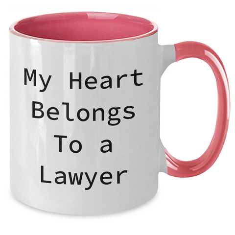 Image of Funny Lawyer Quote Gifts from Friends for Dad's Day - Two Tone Coffee Mugs for Men - Additional