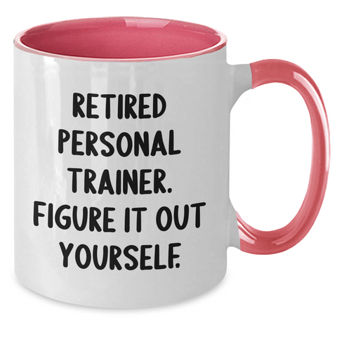 Image of Personal Trainer Gifts: Funny Quotes, Two Tone Coffee Mug, Gifts from Friends for Father's Day - Additional