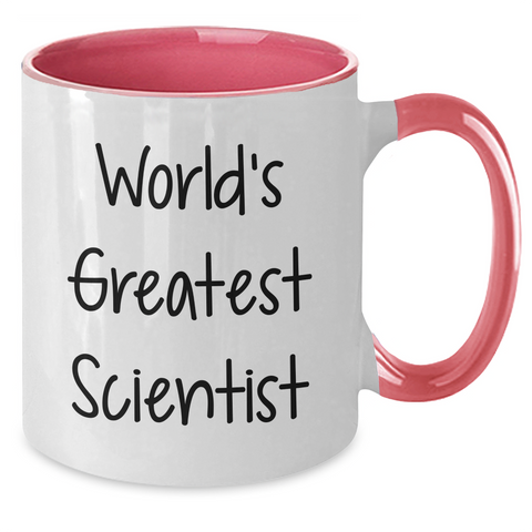 Image of Funny Scientist Gifts from Mom - 'World's Greatest Scientist' Two Tone Coffee Mug for Women, Men, Coworkers, Family, Mother's Day Unique Gifts - Additional