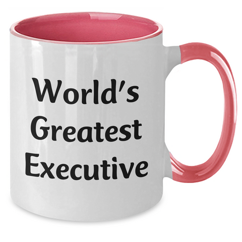 Image of Executive Gifts from World's Greatest Boss, Funny Two Tone Coffee Mug for Mother's Day - Additional