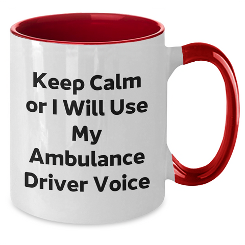 Image of Ambulance Driver Humor Gifts for Her Unusual Funny Mugs from Mom to Ambulance Driver - Additional