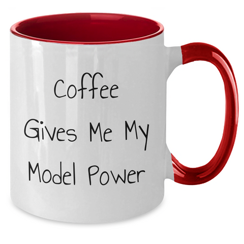 Image of Funny Model Coffee Mug Gifts from Friends for Model Enthusiasts on Father's Day - Two Tone Coffee Mug - Additional
