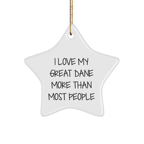 Image of I Love My Great Dane More Than Most People Great Dane Dog Gifts for Friends Family - Image 1