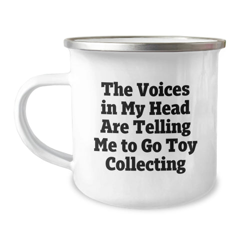 Image of Funny Toy Collecting Humor Camping Mug Gifts from Friends for Birthday - Image 1