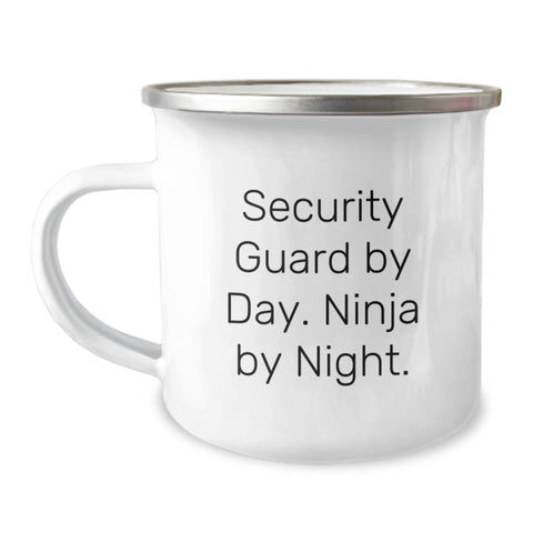 Image of Funny Security Guard Gifts from Family for Security Guard By Day Ninja By Night Birthday Unique Mugs - Image 1