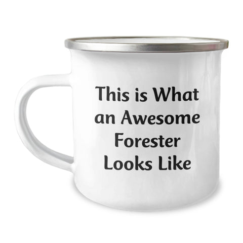 Image of Funny Forester Gifts, Camping Mug for Forester Friends - This Is What An Awesome Forester Looks Like, Gifts from Friends for Forester Birthday - Image 1