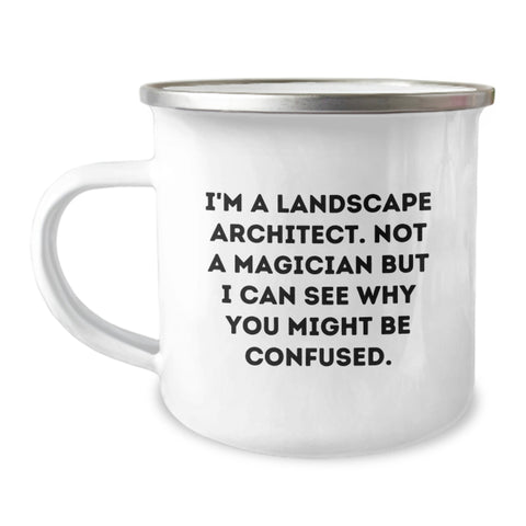 Image of Funny Quotes for Landscape Architects Gifts from Men, Unique Valentine's Unique Gifts for Landscape Architects, Funny Camping Mug - Image 1