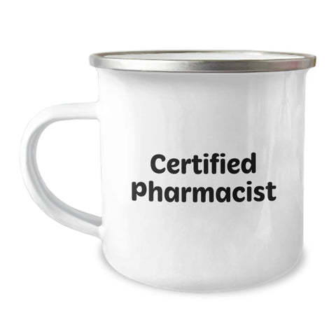 Image of Funny Pharmacist Gifts for Birthday - 'Prescribing' a Good Cup of Coffee, Gifts from Coworkers to Friends, Camping Mug - Image 1