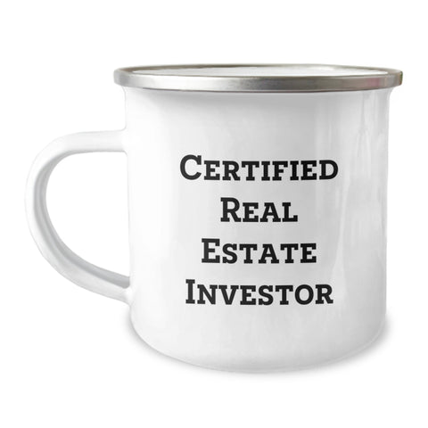 Image of Unique Gifts for Real Estate Investor Friends and Family, Funny Camping Mug for Christmas - Image 1