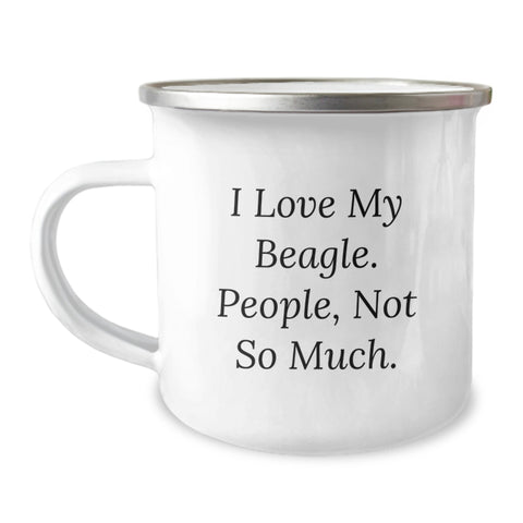 Image of Funny Beagle Dog Lovers Gifts from Friends, Camping Mug for Birthday Unique Gifts - Image 1