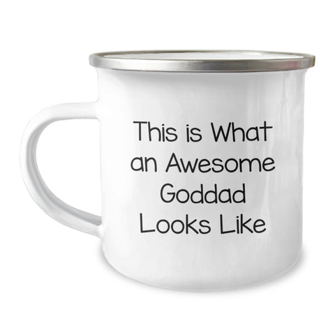 Image of Funny Goddad Camping Mug Gifts from Friends for Birthday Unique Ideas for Him - Image 1