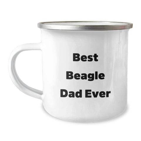 Image of Funny Beagle Dog Camping Mug Gifts for Dad Birthday Unique Gifts from Men to Beagle Dad - Image 1