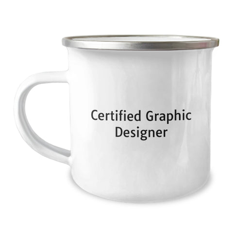 Image of Funny Graphic Designer Gifts from Friends for Birthday - Camping Mug, Quote: 'Graphic Designing is my Superpower' - Image 1
