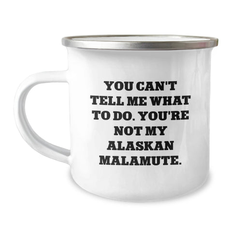 Image of Funny Alaskan Malamute Dog Lover Gifts, Valentine's Unique Gifts from Friends to Family, Camping Mug for Men, Women, and Alaskan Malamute Dog Enthusiasts - Image 1