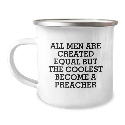 Image of Funny Preacher Gifts from Men, Christmas Unique Preacher Mug for Preachers, Inspirational Camping Mug - Image 1