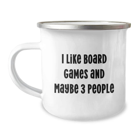 Image of Funny Board Games Camping Mug Gifts from Friends, Board Games Lovers, Camping Enthusiasts, Christmas Unique Gifts - Image 1
