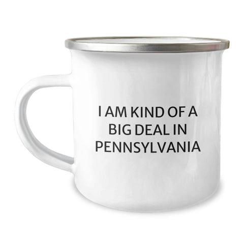Image of Pennsylvania Proud Gifts for Friends, Funny Camping Mug with I Am Kind Of A Prime Selection Quote, Unique Graduation Gifts from Pennsylvania - Image 1