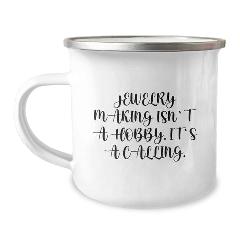 Image of Jewelry Making Enthusiast Gifts from Men to Family Members, Unique Camping Mug for Christmas Unique Gifts - Image 1