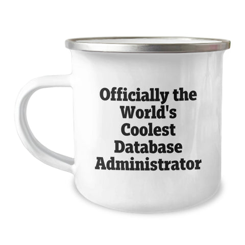 Image of Funny Gifts for Database Administrator, World's Coolest DBA Camping Mug, Birthday Unique Gifts from Friends, Family, or Coworkers - Image 1