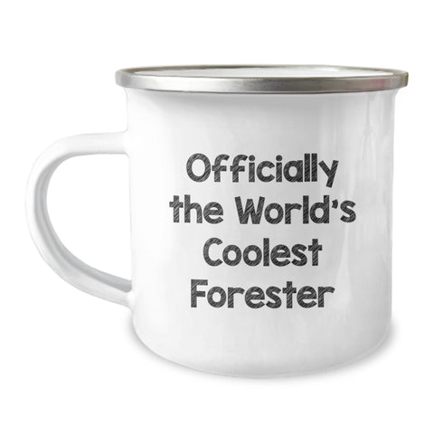 Image of Funny Forester Camping Mug Gifts for Men - Officially The World's Coolest Forester, Birthday Unique Gifts from Friends - Image 1