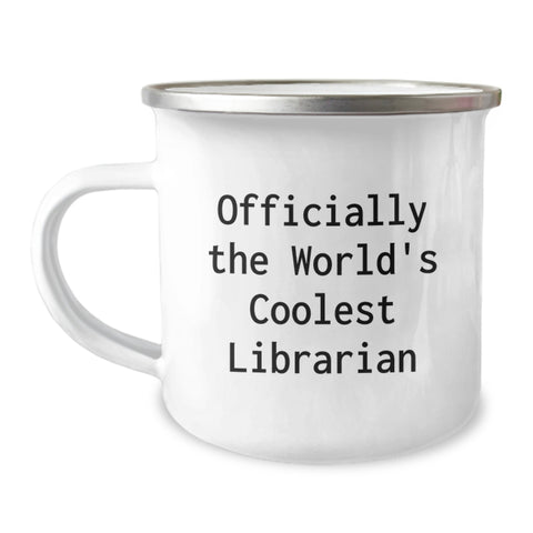 Image of Unique Librarian Gifts - Funny Librarian Quote Camping Mug for Women, Men, Friends, Coworkers, Family - Romantic Valentine's Unique Gifts from Husband, Wife, Sweetheart, Sweetheart - Image 1