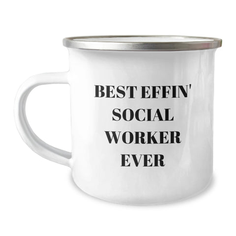 Image of Funny Social Worker Gifts for Men Christmas Unique Presents from Best Effin' Social Worker Ever Lovers - Image 1