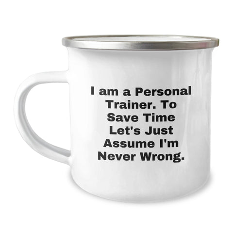 Image of Funny Personal Trainer Gifts from Men to Women Friends Family Valentine's Unique Camping Mug - Image 1