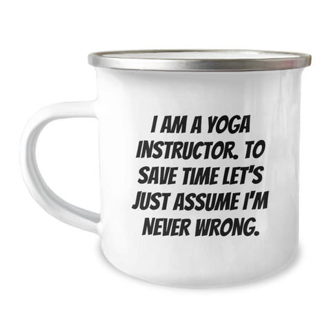 Image of Funny Yoga Instructor Gifts for Men Women Friends Family, Camping Mug for Yoga Enthusiasts, Christmas Unique Gifts from Friends Family - Image 1