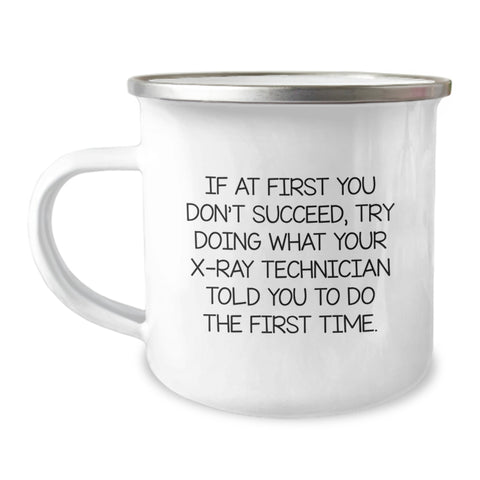Image of Funny X-Ray Technician Gifts from Friends for Men on Father's Day - Unique Camping Mug - Image 1