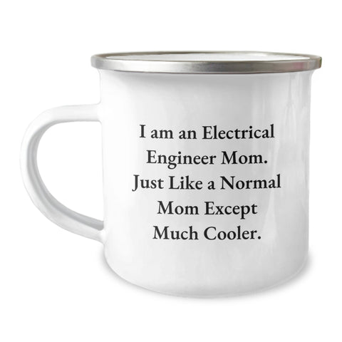 Image of Unique Electrical Engineer Mom Gifts, Funny Camping Mug for Birthday - Gifts from Family to Electrical Engineer Men - Image 1