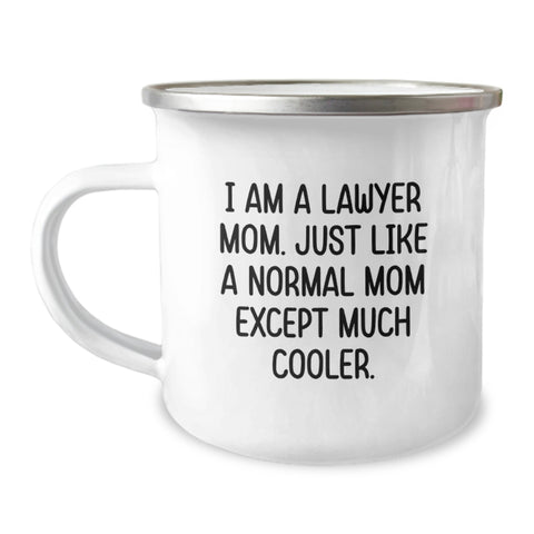 Image of Funny Lawyer Mom Camping Mug Gifts for Lawyer Friends and Family - Birthday Unique Ideas for Men and Women - Image 1
