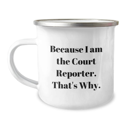 Image of Unique Father's Day Unique Gift for Court Reporter, Funny Court Reporter Camping Mug, Gifts from Son to Dad - Image 1