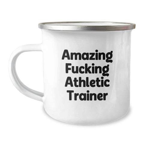 Image of Gifts from Friends and Family for Amazing Athletic Trainer Graduation Unique Mugs, Stainless Steel Camping Mug with Funny Quote, 12 oz Capacity, Inspirational and Encouraging Design for Men or Women - Image 1