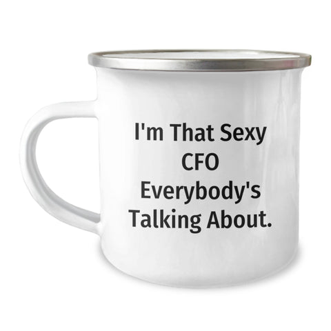 Image of Sexy CFO Funny Camping Mug Gifts for CFO Friends and Family, Perfect Graduation Unique Gifts from Men and Women to CFO Men and Women - Image 1