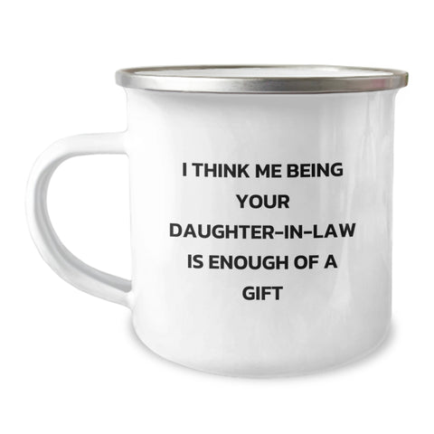 Image of Funny Daughter-in-law Gifts, Camping Mug for Daughter-in-law, Gifts from Men to Daughter-in-law, Inspirational Quote for Graduation Unique Gifts - Image 1