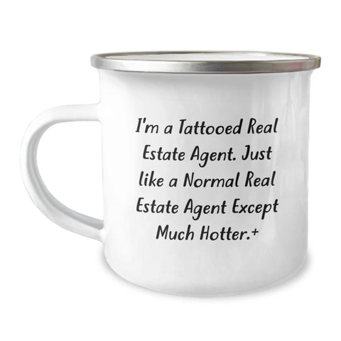 Image of Funny Real Estate Agent Gifts, Personalized Camping Mug - Gifts from Friends to Real Estate Agent Birthday Unique Gifts, Hot Seller! - Image 1