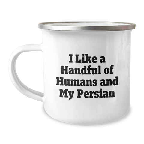 Image of Unique Persian Cat Lover Gifts from Men to Friends for Graduation Celebration Camping Mug - Image 1