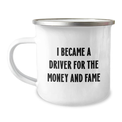 Image of Driver Gifts for Men - Inspirational Camping Mug for Graduation Unique Gifts from Friends to Driver - Image 1