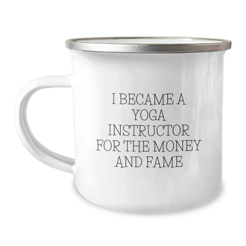 Image of Funny Yoga Gifts for Yoga Instructor, Unique Camping Mug for Graduation Unique Gifts from Men, Friends to Yoga Instructor Gifts for Men - Image 1