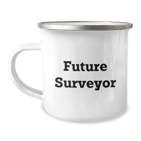 Image of Funny Gifts from Family Members for Future Surveyors, Unique Graduation Gifts for Men or Women, Camping Mug with Inspirational Quote, Perfect for Surveyor Enthusiasts - Image 1