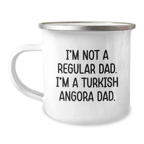 Image of Turkish Angora Cat Dad Gifts for Men from Family, Unique Camping Mug for Graduation - Image 1