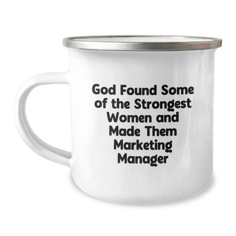 Image of Marketing Manager Gifts from Friends, Unique Graduation Gifts for Marketing Manager, Funny Camping Mug - Image 1